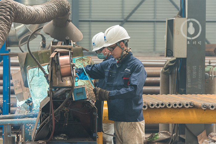 海南网架自动化焊接